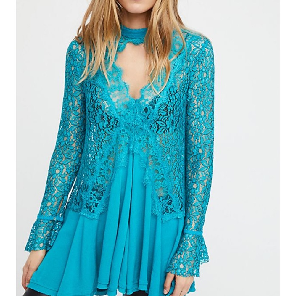 Free People Dusty Mauve Tunic